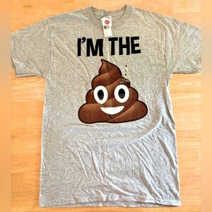 Gray Kids Emoji Graphic T-Shirt